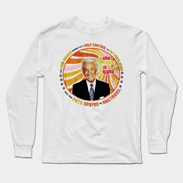 Vintage Bob Barker The Price is right Long Sleeve T-Shirt by wizardwenderlust